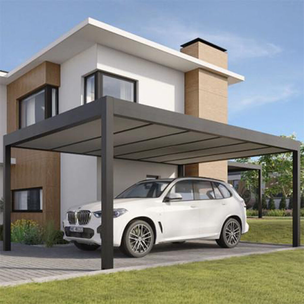 pergola con auto